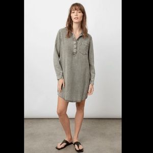 RAILS ELVA SHIRT DRESS IN MILITARY ACID SMALL